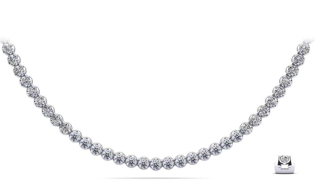 Classic Diamond Tennis Necklace 3- 7 carats
