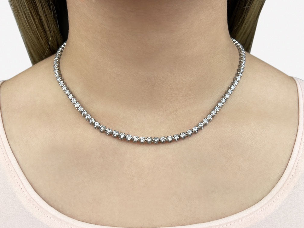 Classic Diamond Tennis Necklace 3- 7 carats