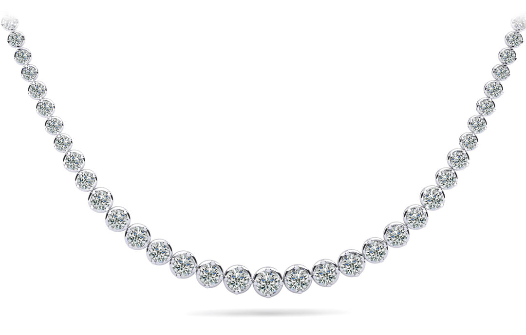 Elegant Diamond Tennis Necklace