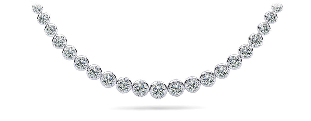 Elegant Diamond Tennis Necklace