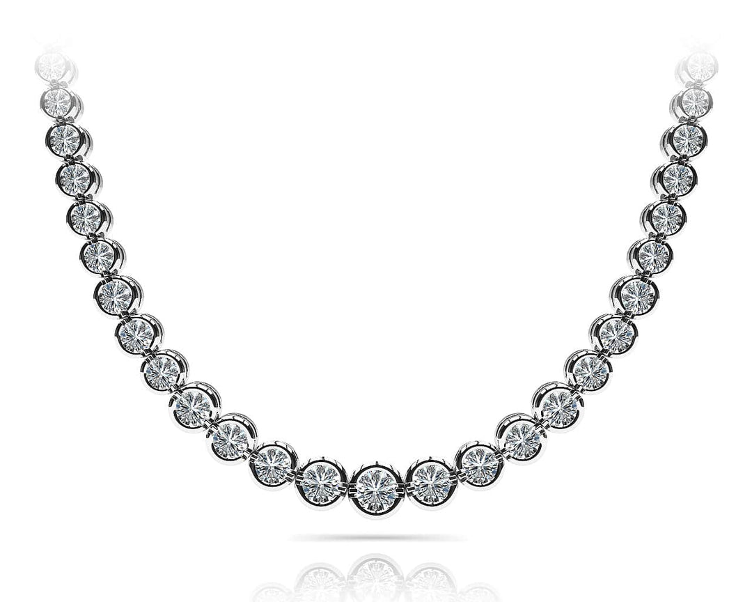 Diamond Bezel Necklace