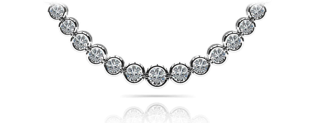 Diamond Bezel Necklace