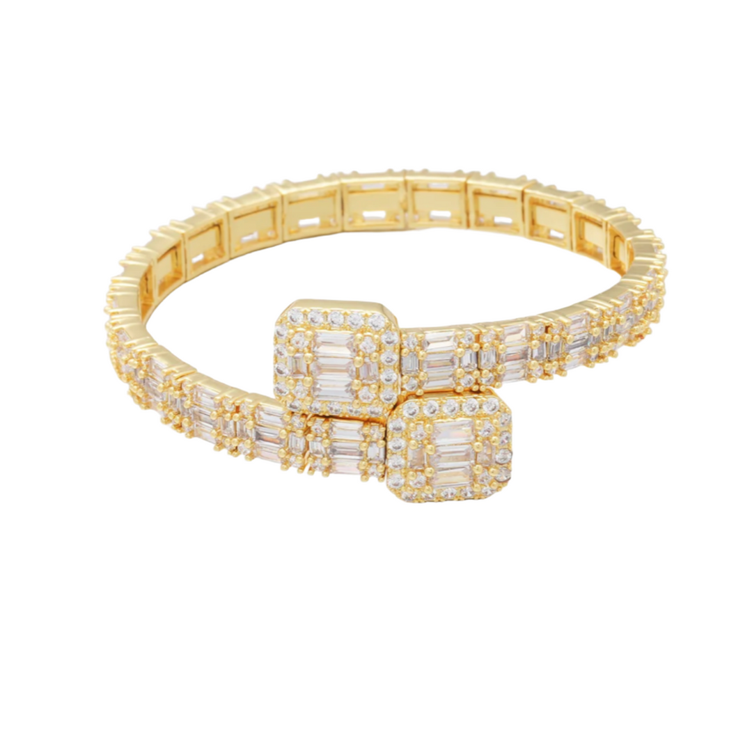 Baguette Diamond Cuff Bracelet