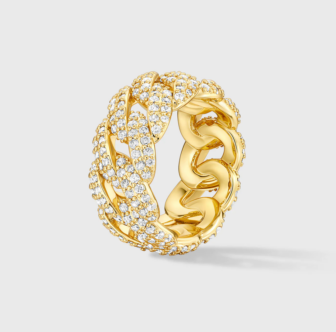 Eternal Luminary Cuban Pave Ring