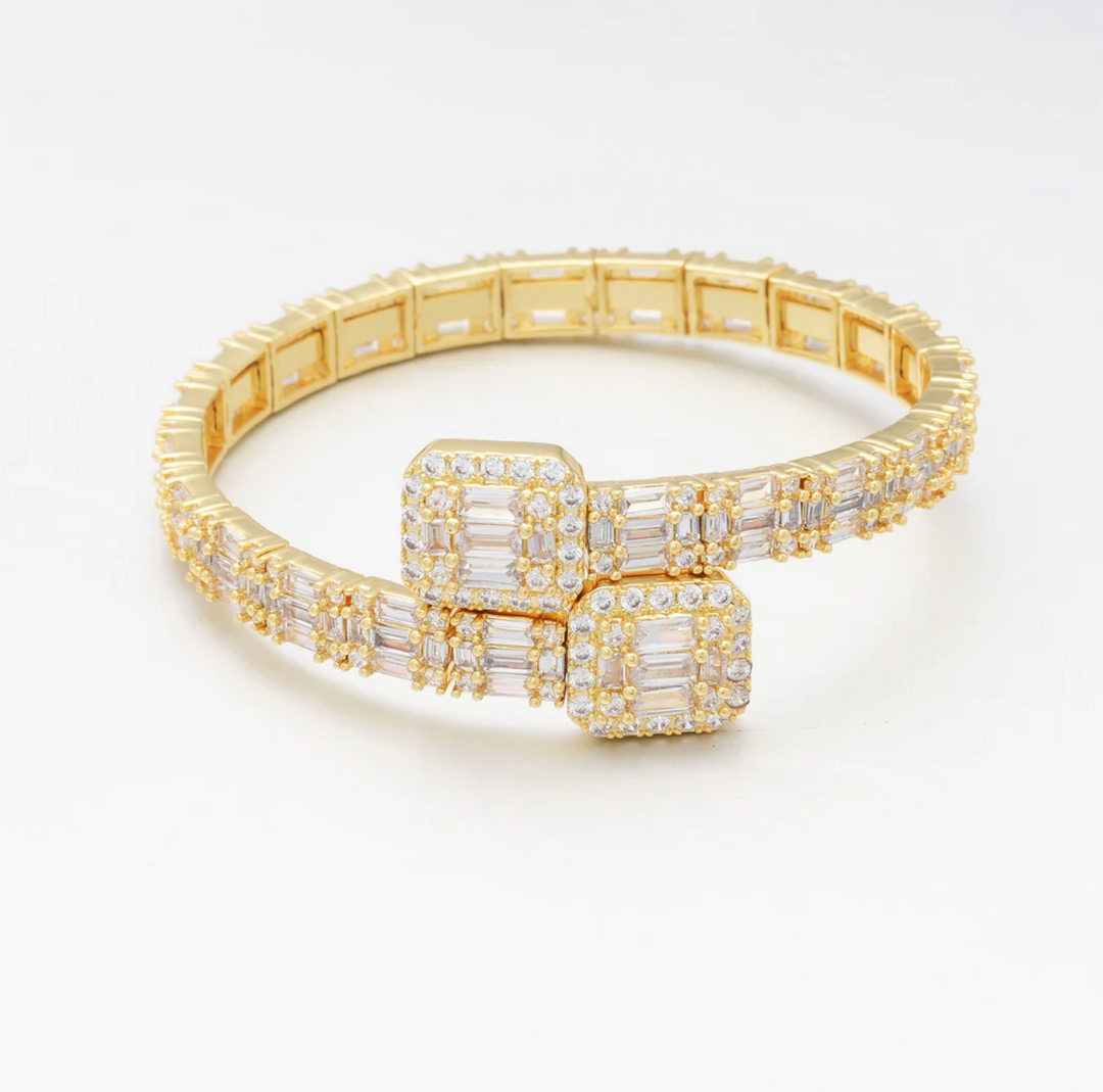 Baguette Diamond Cuff Bracelet