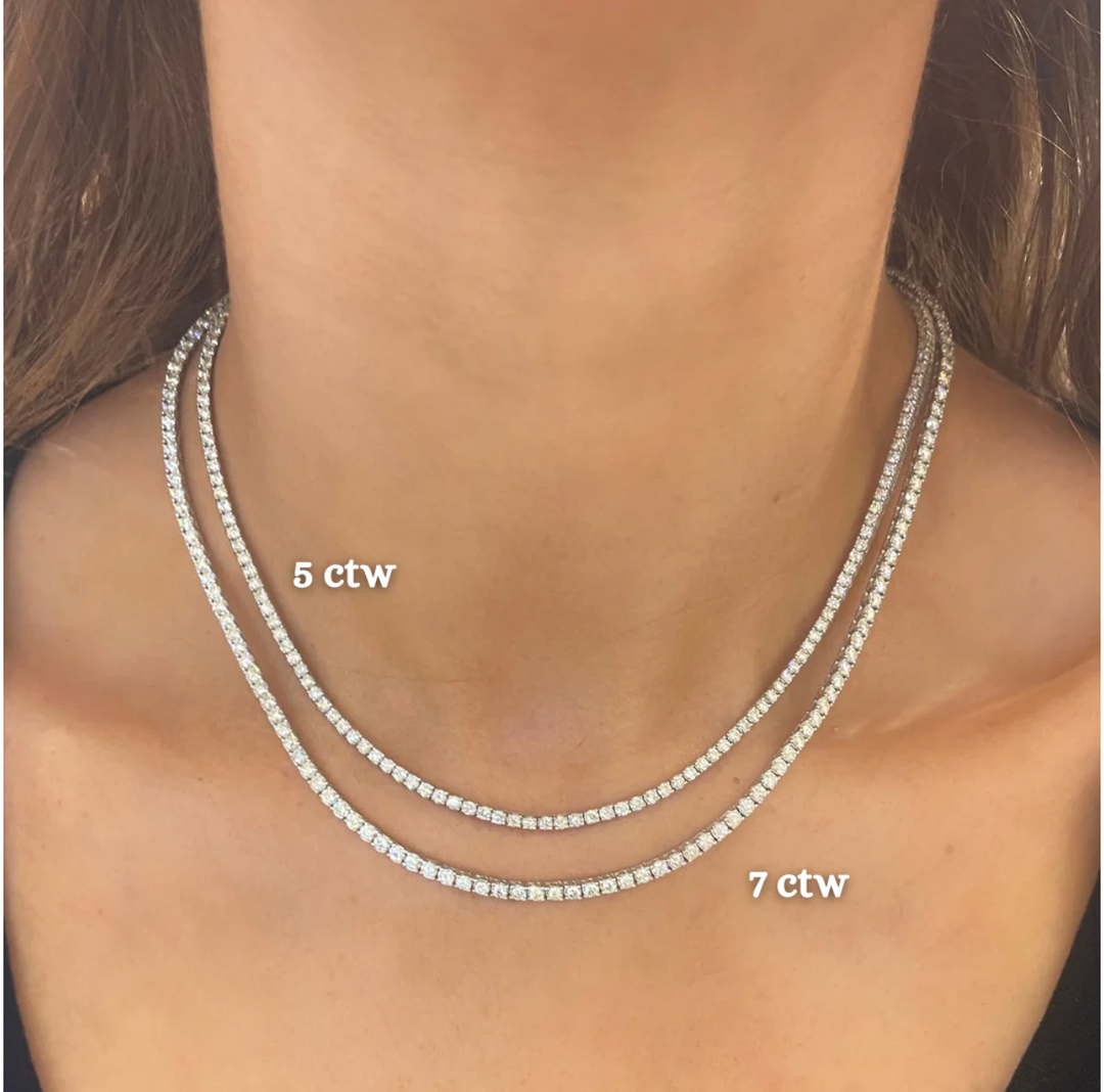 4 Prong Timeless Diamond Tennis Necklace
