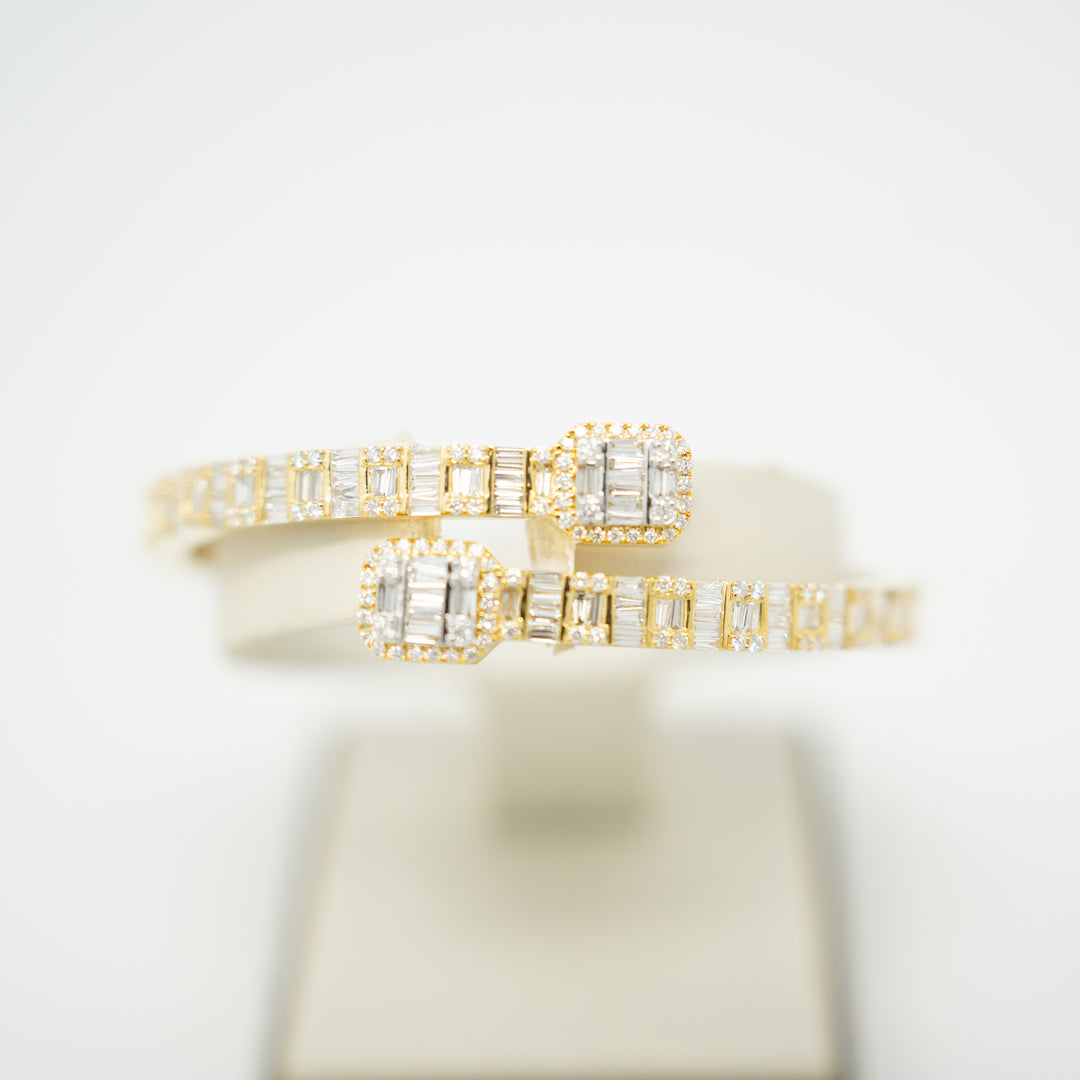 Baguette Diamond Cuff Bracelet