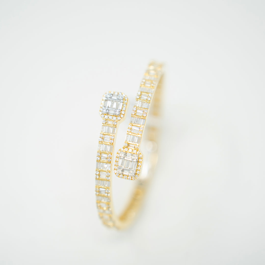 Baguette Diamond Cuff Bracelet