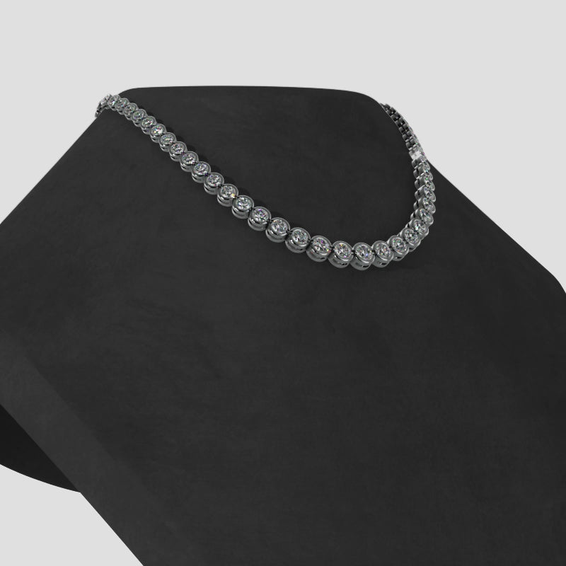 Diamond Bezel Necklace